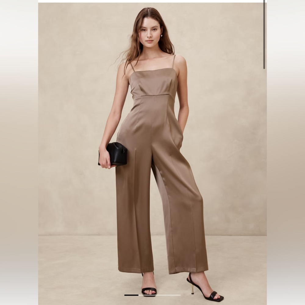 STRAPPY SATIN JUMPSUIT